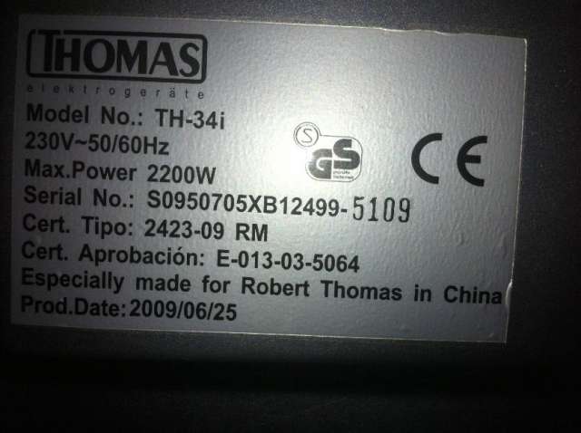 Vendo horno eléctrico marca thomas modelo th34i en Las Condes - Otros  Artículos | 6417